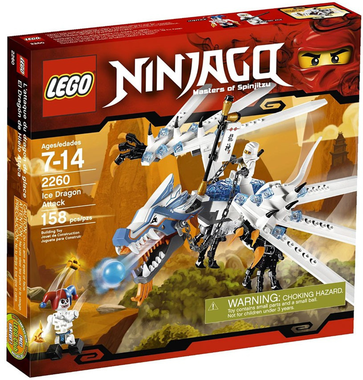 Lego Ninjago Ice Dragon Attack Set 2260 Toywiz