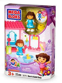 Mega Bloks Dora the Explorer Doras Bath Time Set 3079 - ToyWiz