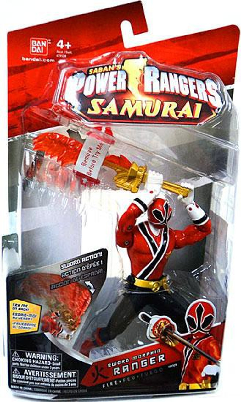 dodelijk Luidruchtig plein Power Rangers Samurai Sword Morphin Ranger Fire 6.5 Action Figure Bandai  America - ToyWiz