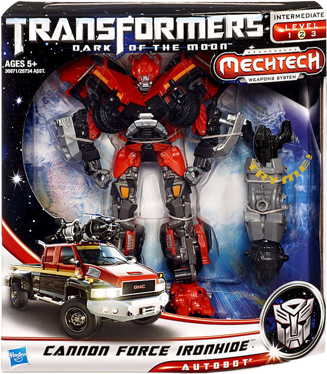 Transformers Dark of the Moon Mechtech Voyager Cannon Force Ironhide ... - Transformers 3 Dark Of The Moon Voyager Action Figure Cannon Force IronhiDe ReDeco 12  03350.1461296658