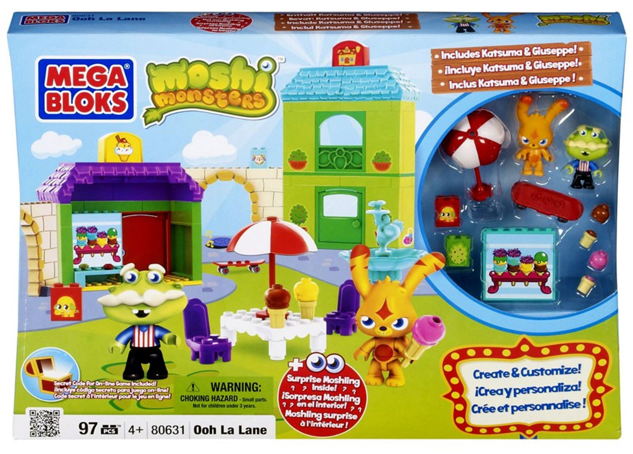 Mega Bloks Moshi Monsters Ooh La Lane Set 80631 Toywiz - ice cream moshling roblox