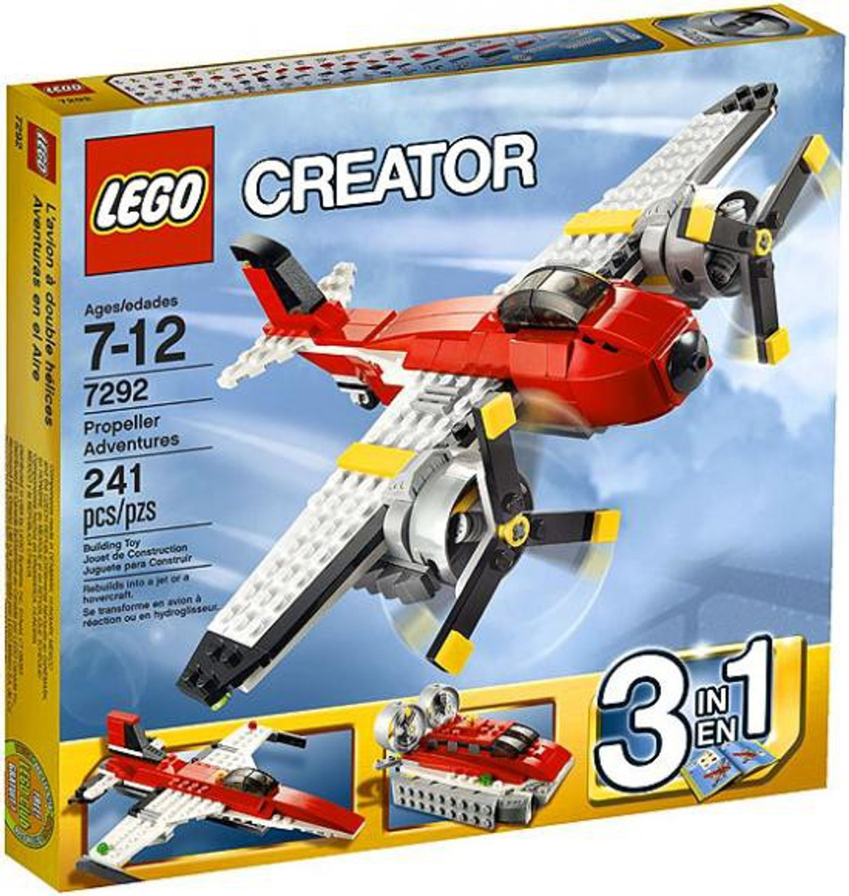 lego 3 in 1 airplane