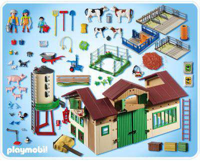Playmobil Farm Barn with Silo Set 5119 ToyWiz
