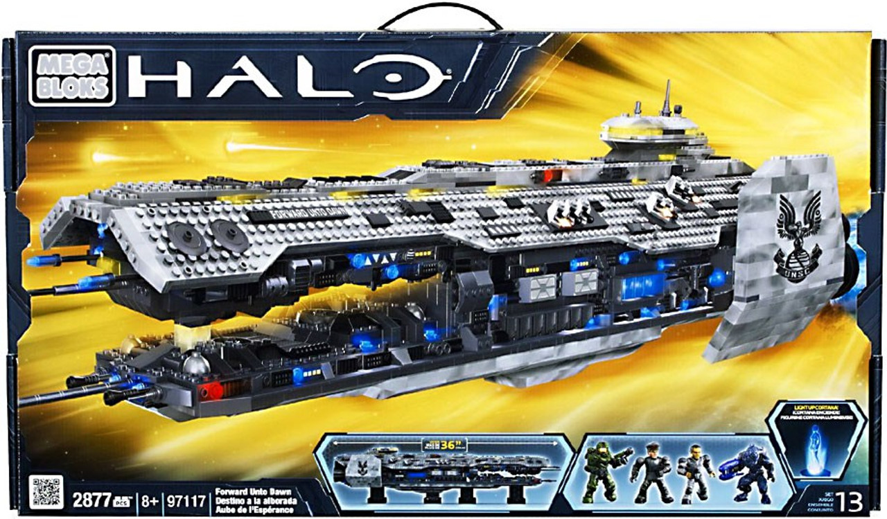 Mega Bloks Halo Forward Unto Dawn Exclusive Set 97117 Toywiz - halo ship roblox