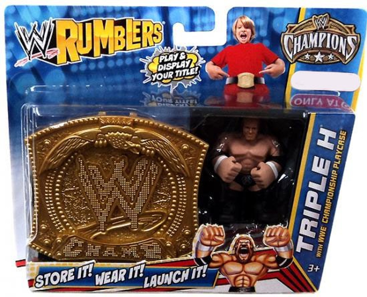 WWE Wrestling Rumblers Champions Triple H Exclusive Mini Figure