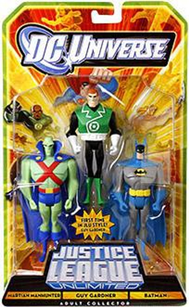 Dc Universe Justice League Unlimited Martian Manhunter Guy Gardner Batman Exclusive 3 75 Action Figure Mattel Toys Toywiz - cyborg and martian roblox