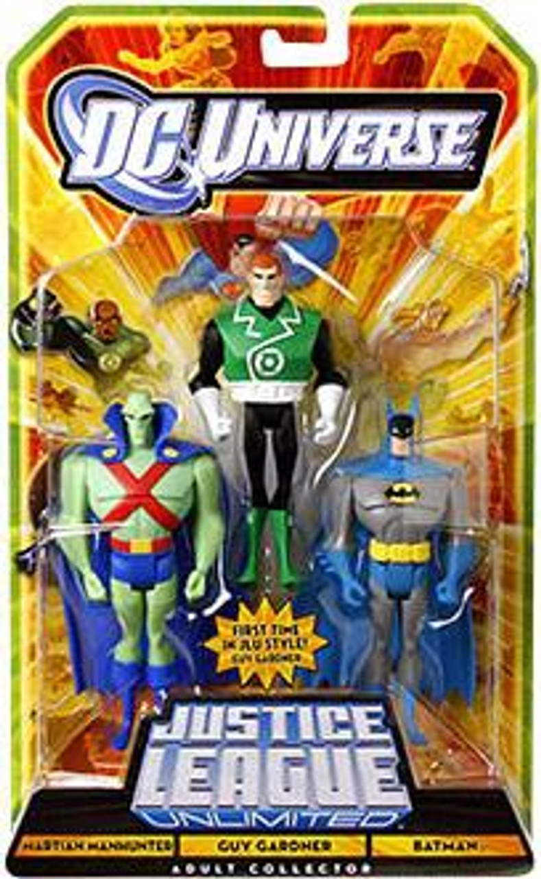 Dc Universe Justice League Unlimited Martian Manhunter Guy Gardner Batman Exclusive 375 Action 0449