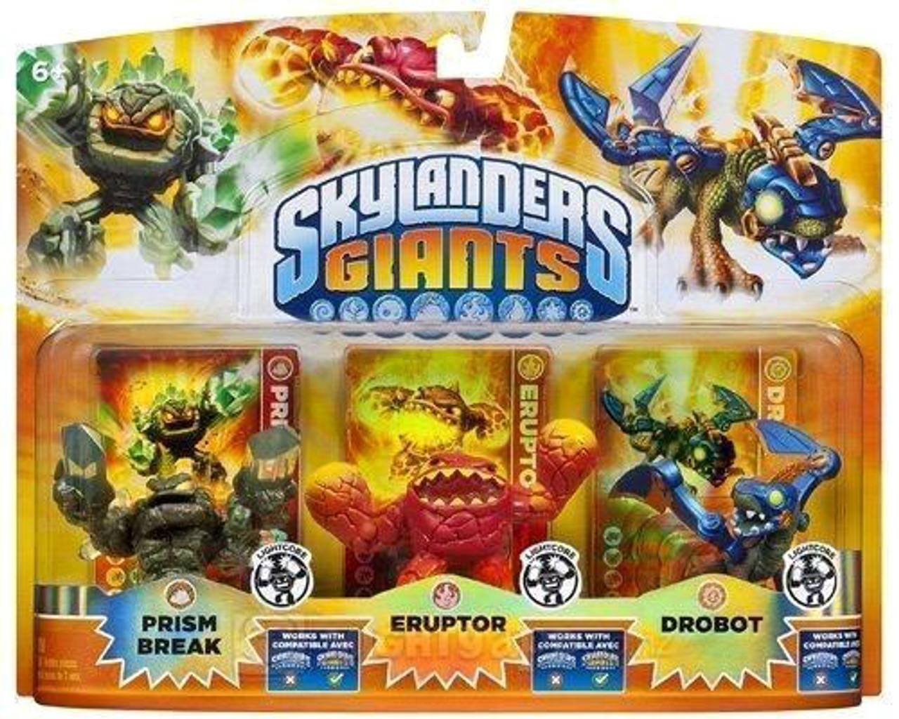 Skylanders Giants Lightcore Prism Break Eruptor Drobot Exclusive Figure 3 Pack Activision Toywiz - vault code in break in roblox