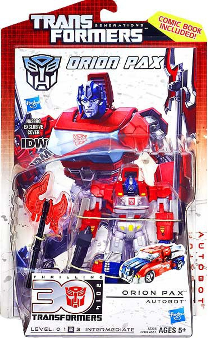 Transformers Generations 30th Anniversary Deluxe Idw Orion Pax Deluxe Action Figure Hasbro Toys Toywiz - original pax free animation pack kit roblox