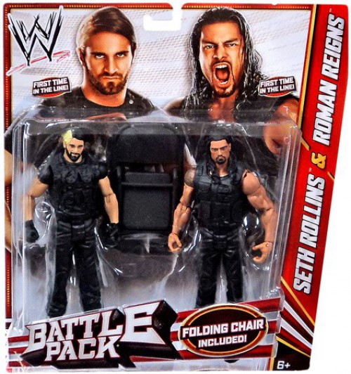 WWE Wrestling Battle Pack Series 24 Seth Rollins Roman Reigns