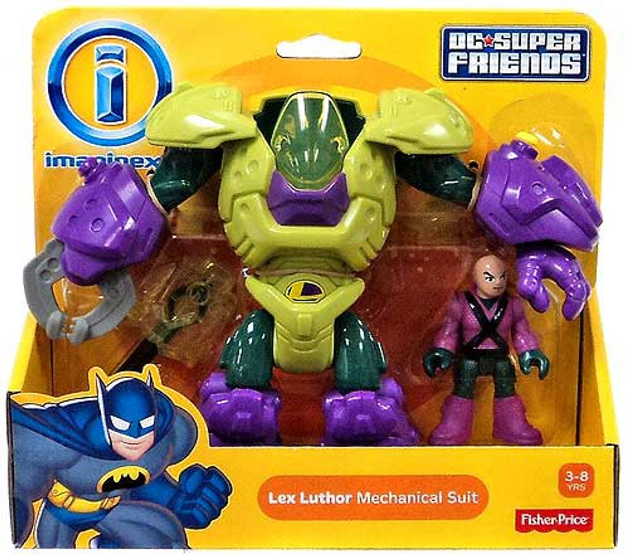 Fisher Price DC Super Friends Imaginext Lex Luthor Mechanical Suit 3 ...