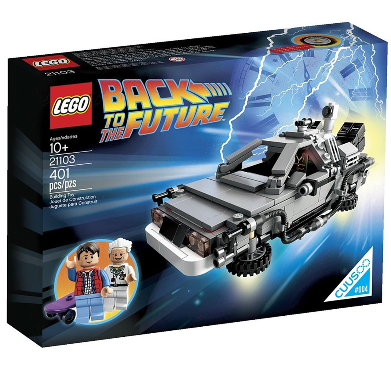 back to the future delorean toy