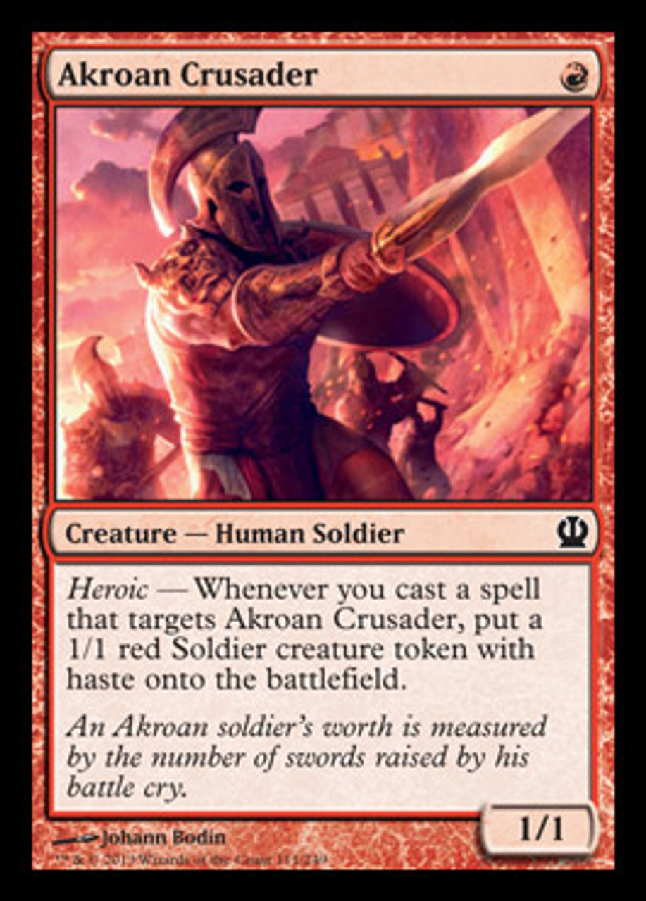 MtG Theros Common Akroan Crusader #111