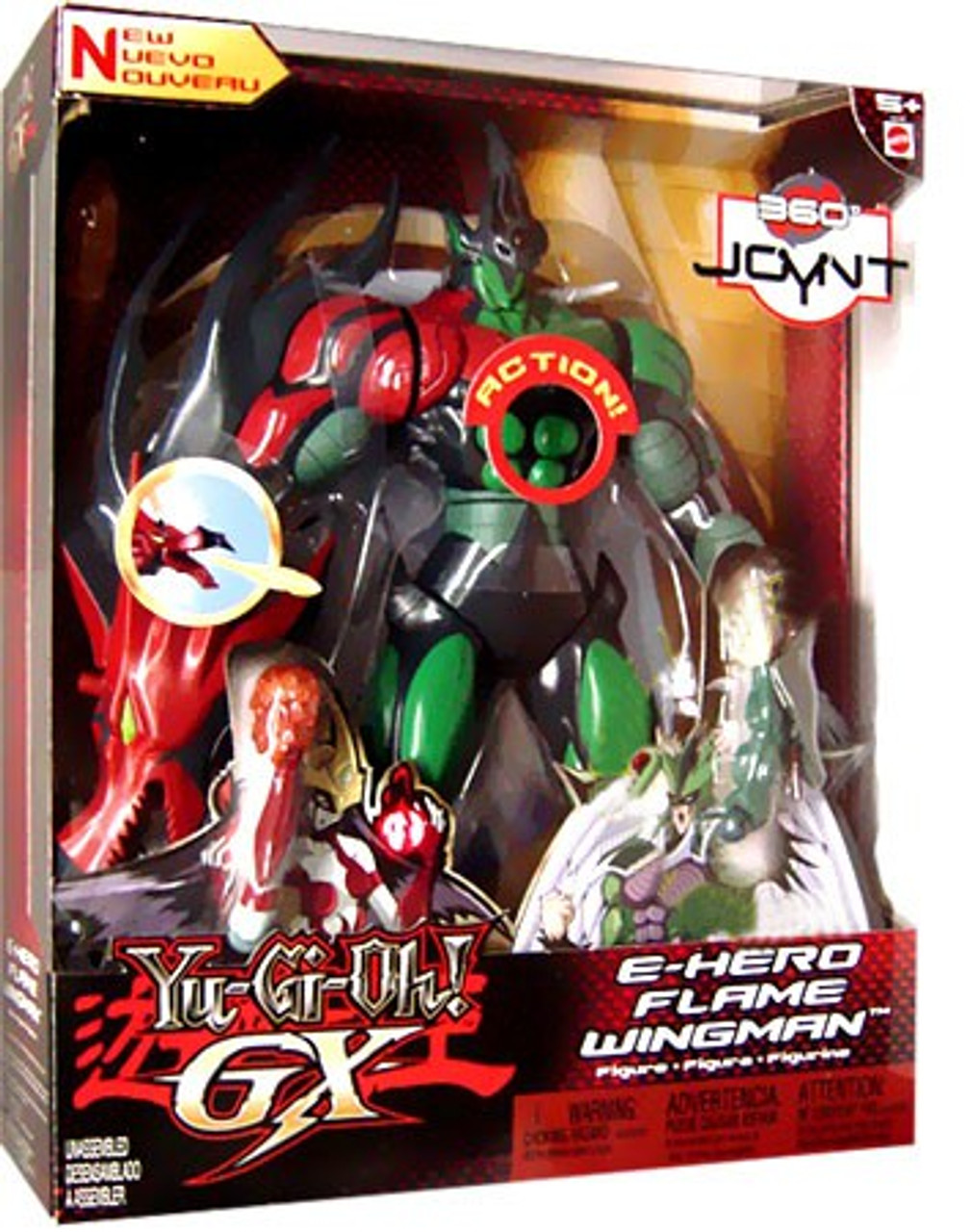 Yugioh Gx 360 Joynt Series 1 E Hero Flame Wingman 12 Action Figure Mattel Toys Toywiz - wyngman roblox