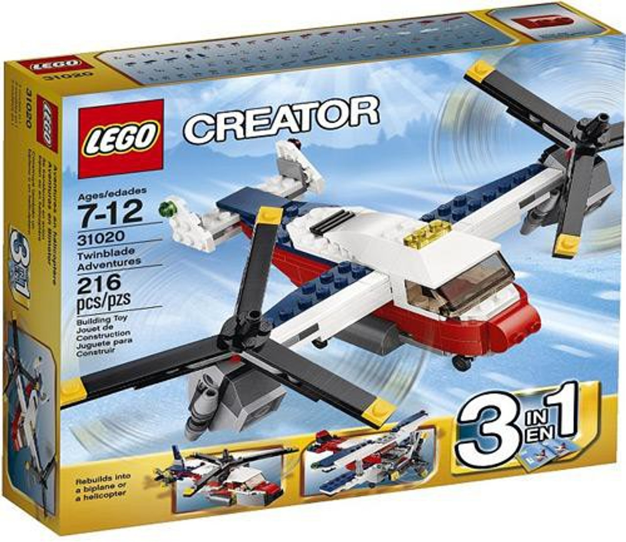 lego creator 3 in 1 airplane