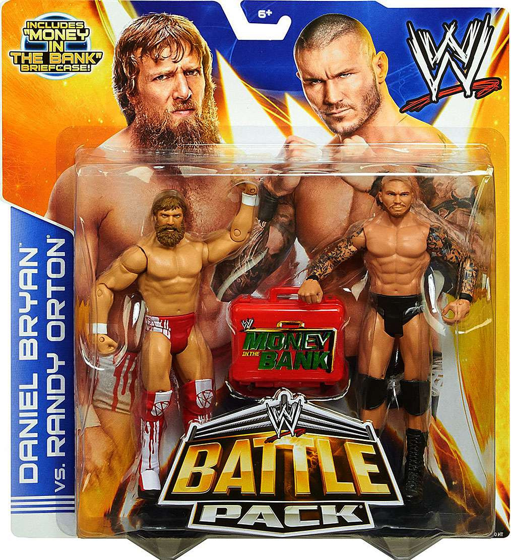 WWE Wrestling Battle Pack Series 27 Daniel Bryan vs. Randy Orton Action