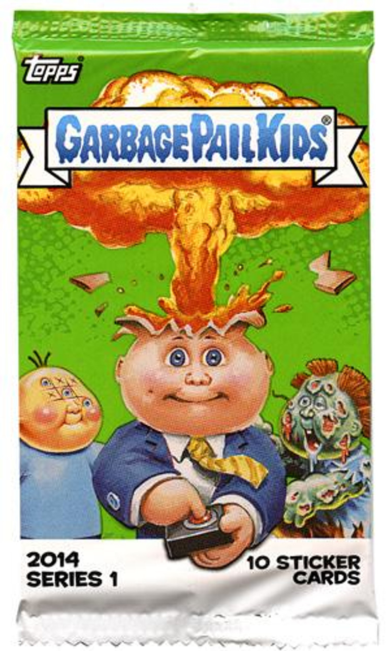 Garbage Pail Kids Topps 2014 Series 1 Trading Card RETAIL Pack ToyWiz