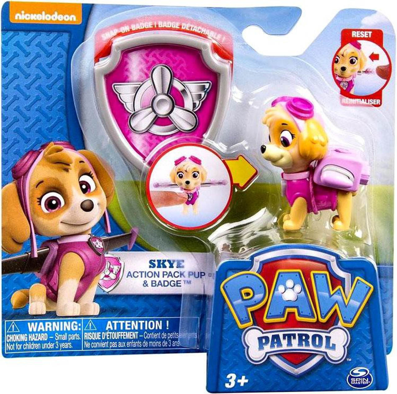 Paw Patrol Action Pack Badge Skye Figure Spin Master Toywiz - super pvz roblox all badges