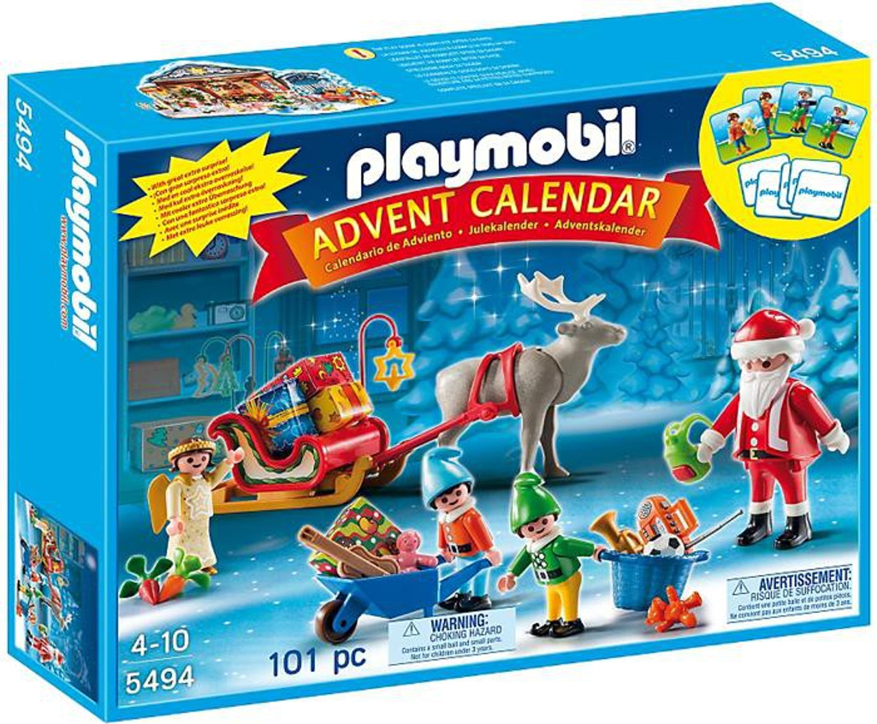 Playmobil Advent Calendar Santas Workshop Set 5494 - ToyWiz