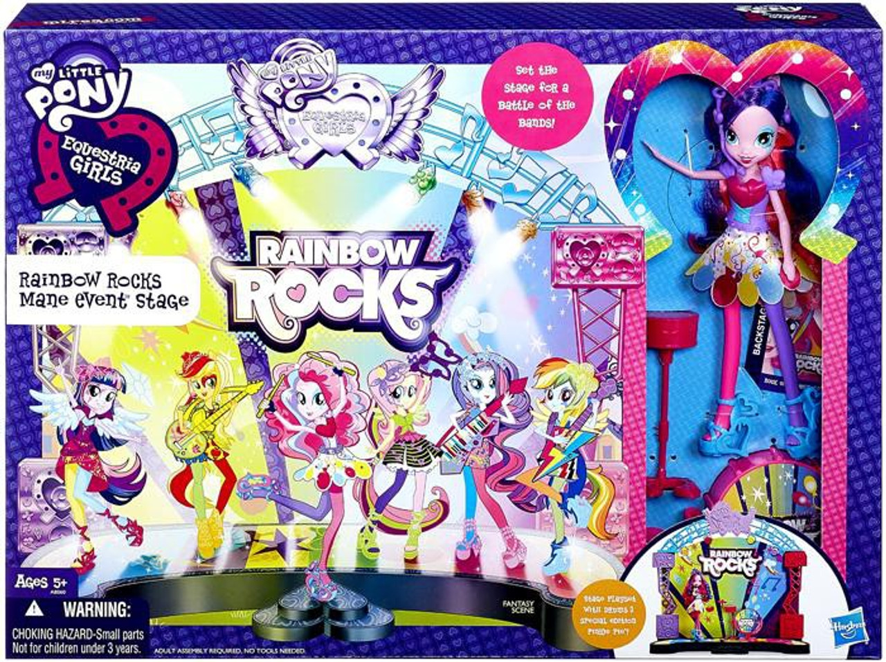 My Little Pony Equestria Girls Rainbow Rocks Mane Event Stage Exclusive 9 Playset Hasbro Toys Toywiz - halloween event ghost godzilla roblox