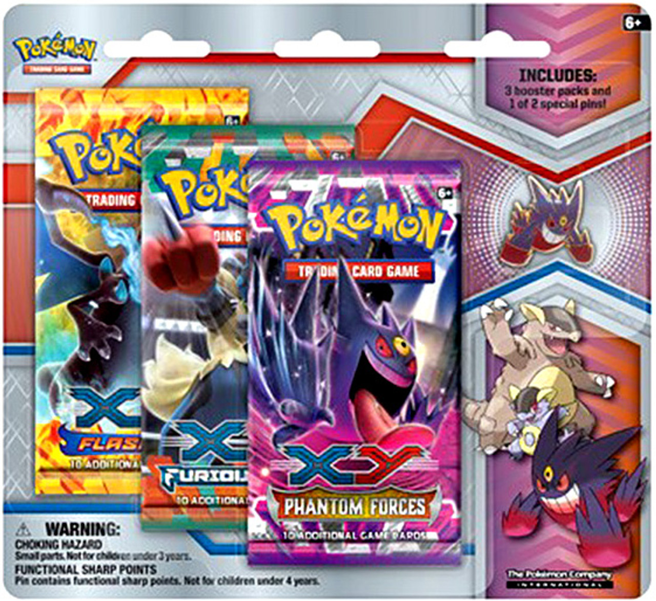 Pokemon Trading Card Game Xy Mega Evolution Mega Gengar Pin Collection 3 Booster Packs Pokemon Usa Toywiz - gengar shirt pokemon roblox