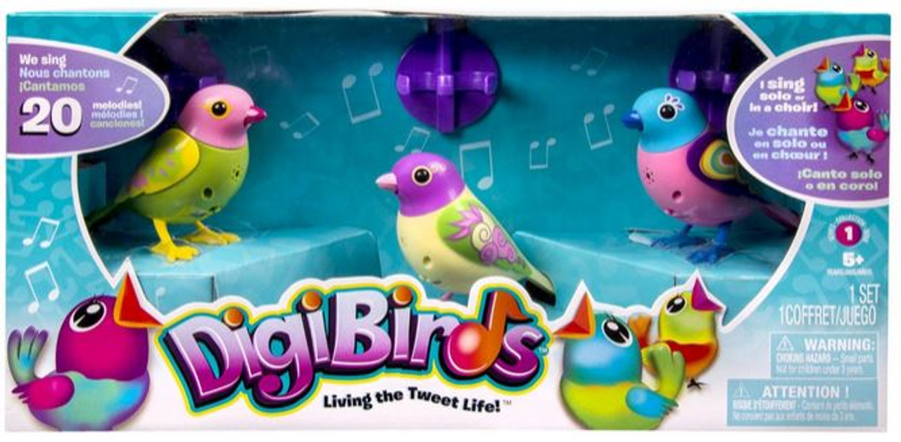 Digibirds Digibirds Figure 3 Pack Purple Spin Master Toywiz - roblox aot titan form activate youtube