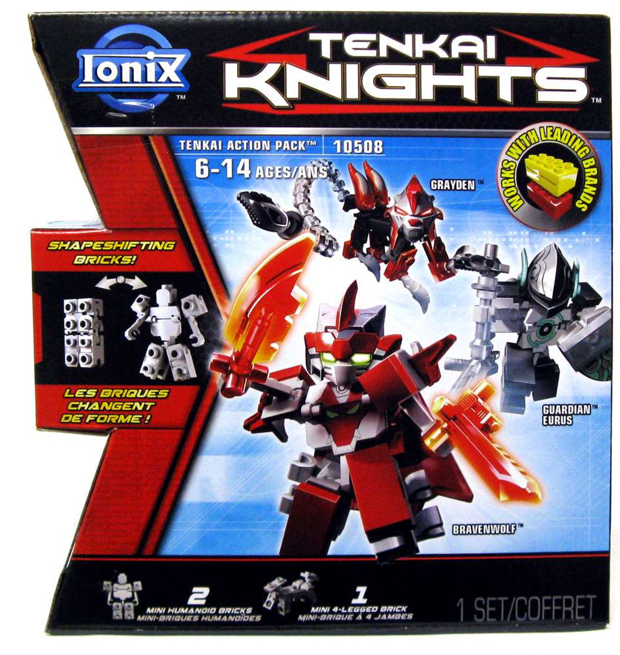 Tenkai Knights Ionix Grayden Bravenwolf Guardian Eurus Minifigure Tenkai Knights Ionix Grayden Bravenwolf Guardian Eurus Minifigure
