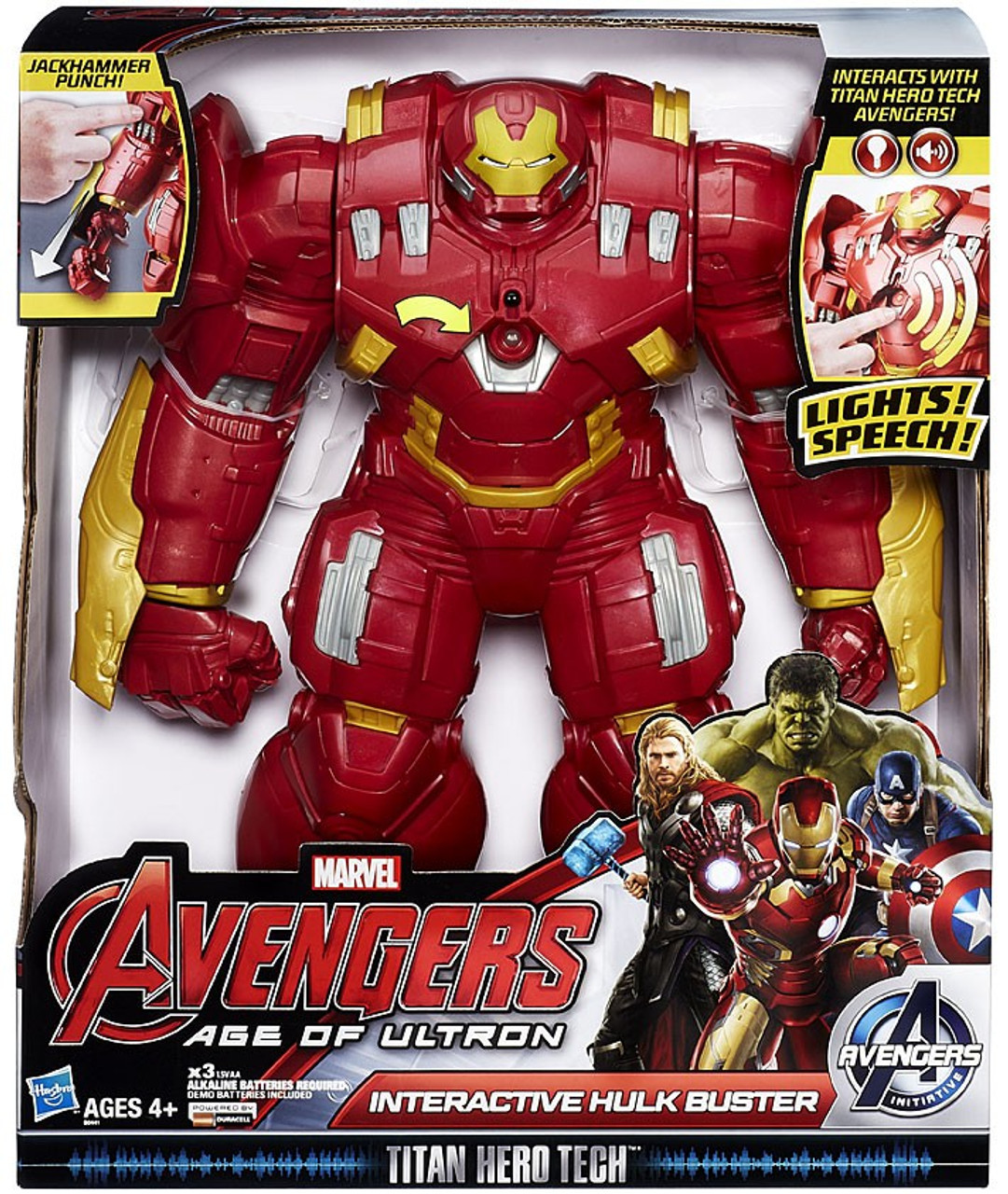 marvel avengers age of ultron interactive hulk buster action figure