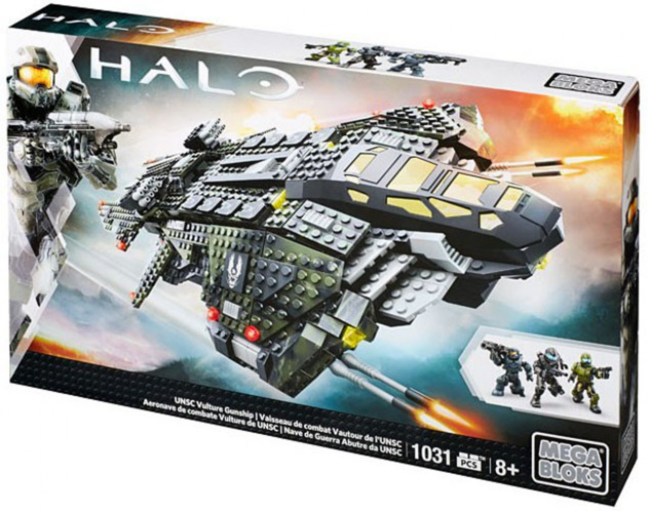 Mega Bloks Halo Unsc Vulture Gunship Set 38140 Toywiz - uh 60 blackhawk turrets roblox