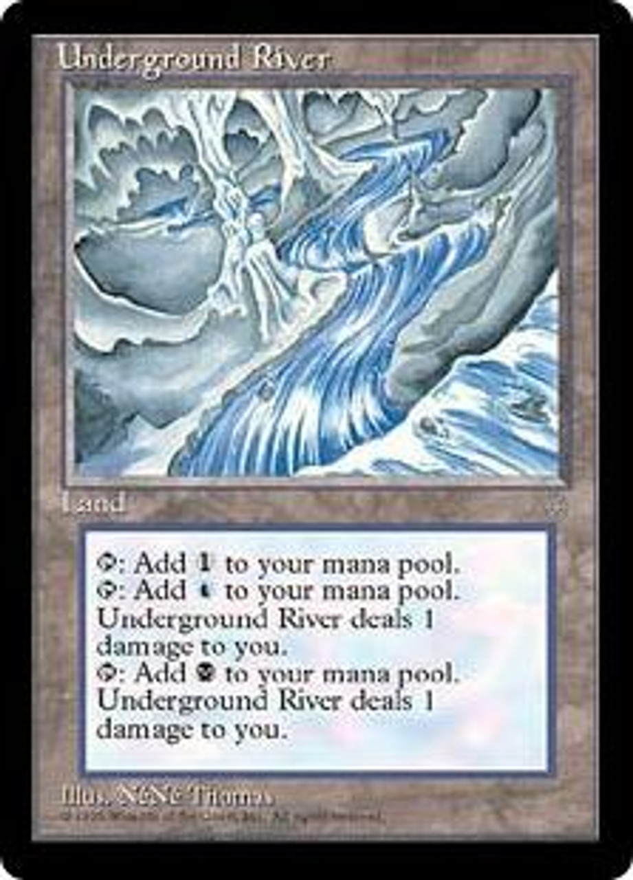 Magic The Gathering Ice Age Single Card Rare Underground River Toywiz - underground magic roblox