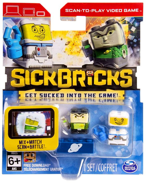 Sick Bricks Ace Orbit Tiberius Warpspeed Minifigure 2-Pack Spin