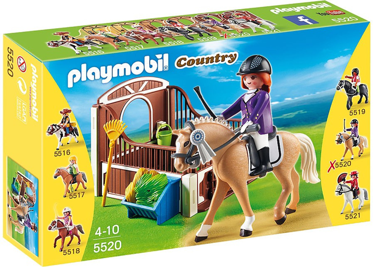 playmobil horse stable set