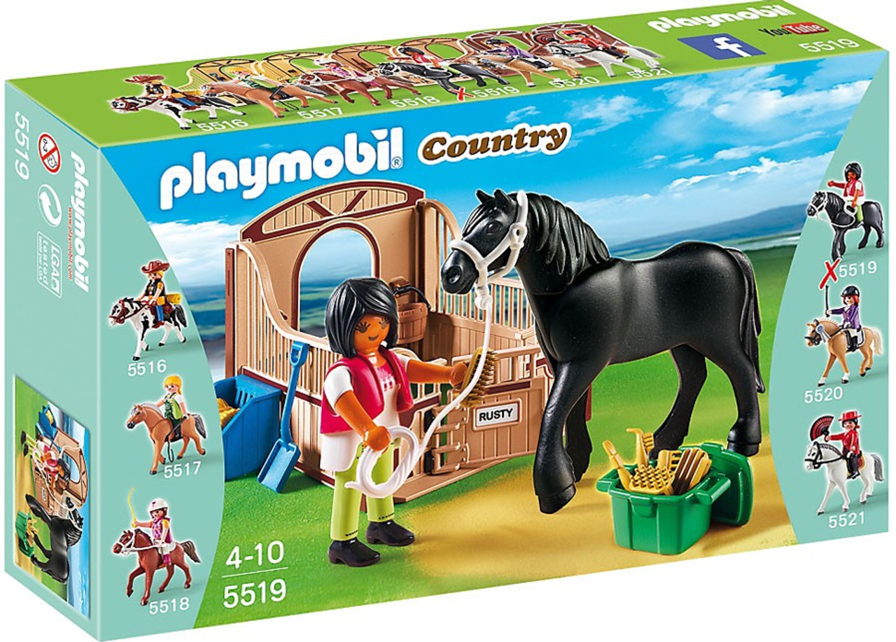 playmobil horse stable set