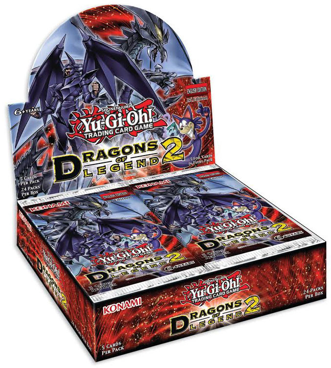 YuGiOh Dragons of Legend 2 Booster Box 24 Packs Konami - ToyWiz