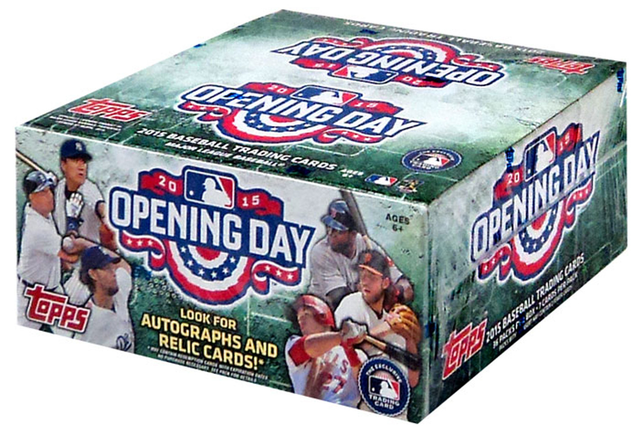 MLB Topps 2015 Opening Day Baseball Trading Card RETAIL Box 36 Packs