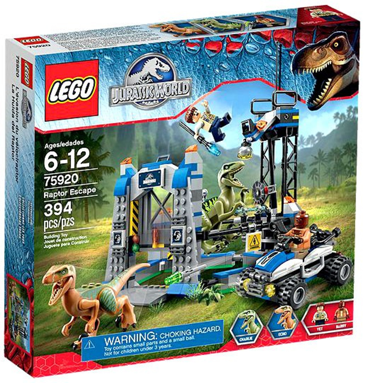 lego jurassic world raptor rampage