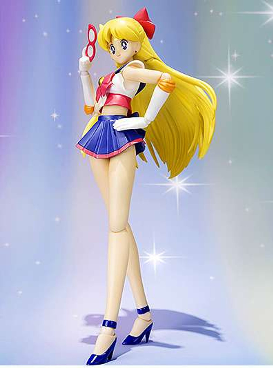 Sailor Moon S.H. Figuarts Sailor V 5.5 Action Figure Bandai Japan - ToyWiz