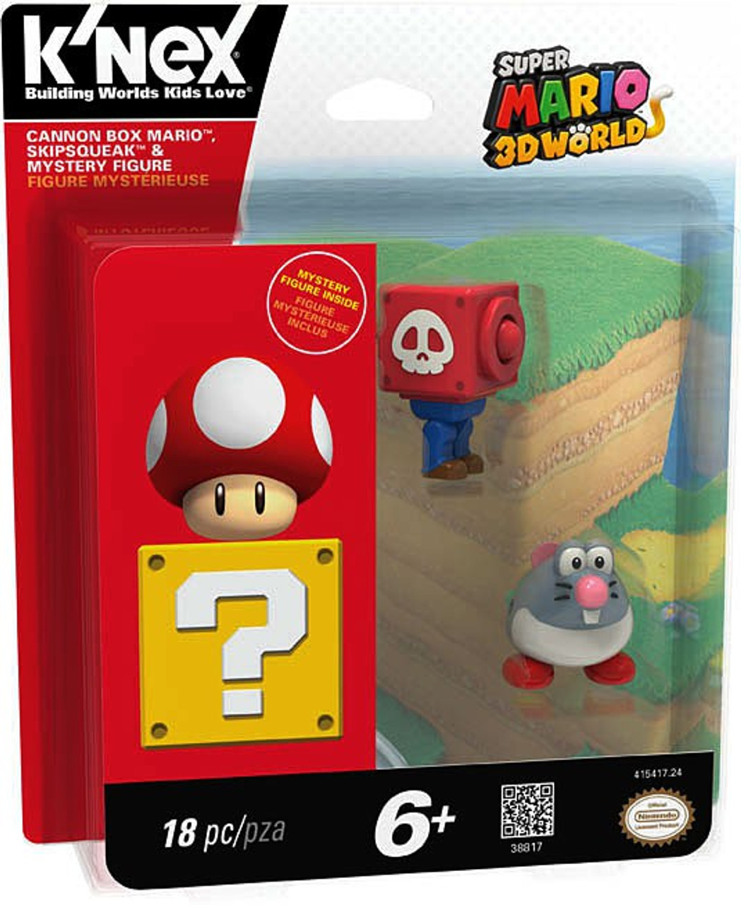 Knex Super Mario 3d Land Cannon Box Mario Skipsqueak Mystery Figure 3 Pack Toywiz - roblox super mario 3d roleplay
