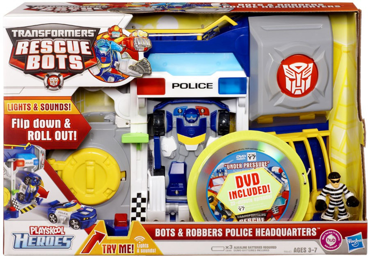 playskool heroes transformers rescue bots griffin rock firehouse headquarters