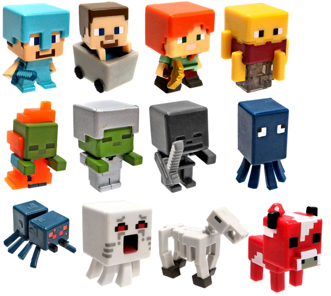 Minecraft Netherrack Series 3 Set Of 12 Mini Figures Loose Mattel Toys Toywiz - netherrack roblox