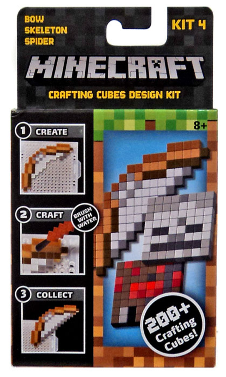 Minecraft Bow Skeleton Spider Crafting Refill Pack Kit 4 Mattel Toys Toywiz - roblox 8 spray paint codes wither skull