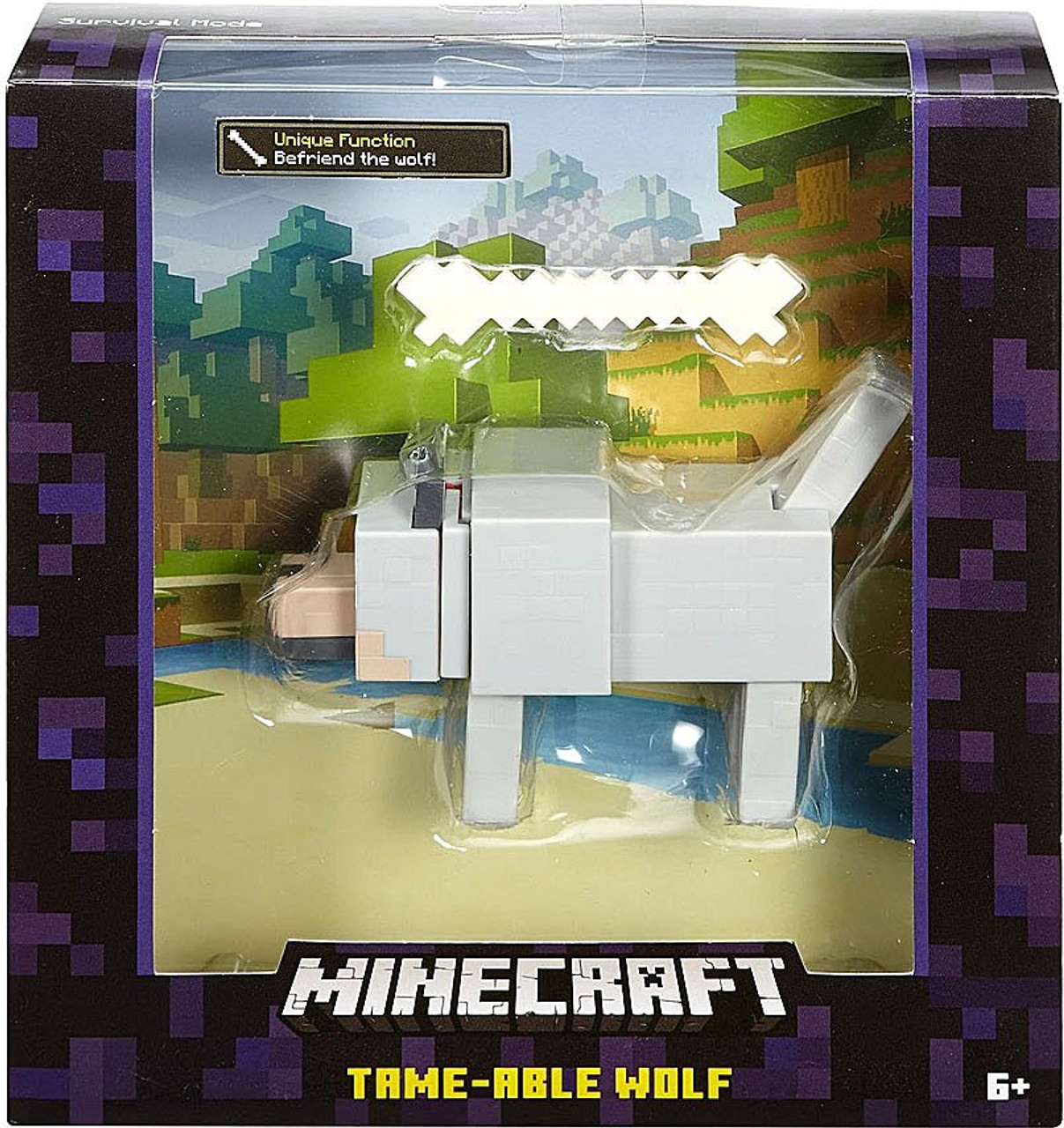 minecraft wolf figure