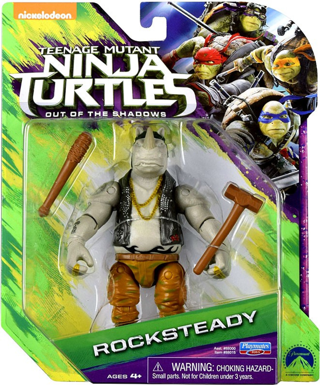 Teenage Mutant Ninja Turtles Out Of The Shadows Rocksteady 4 Action Figure Playmates Toywiz 8722