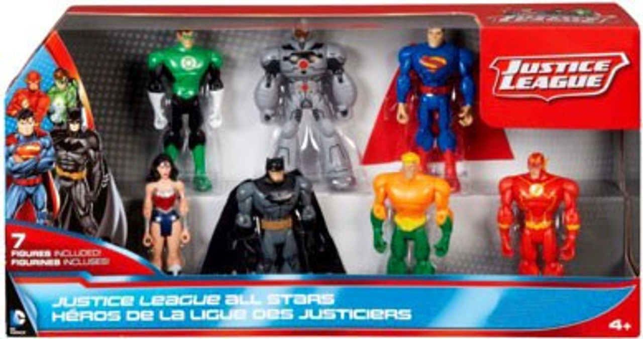 justice league 7 pack action figure box set