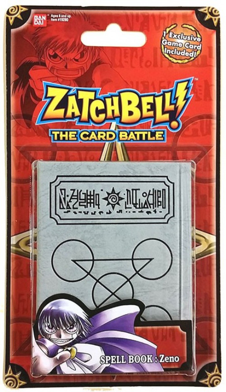 Zatch Bell Card Battle Game Zenos Grey Spell Book Bandai America Toywiz - roblox spell book gear