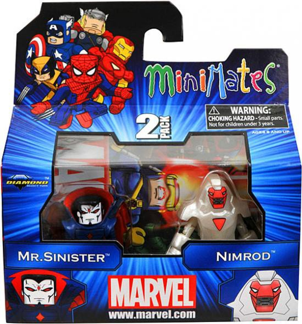 Marvel Minimates Series 41 Mr Sinister Nimrod Minifigure 2 Pack Diamond Select Toys Toywiz - sinister c roblox