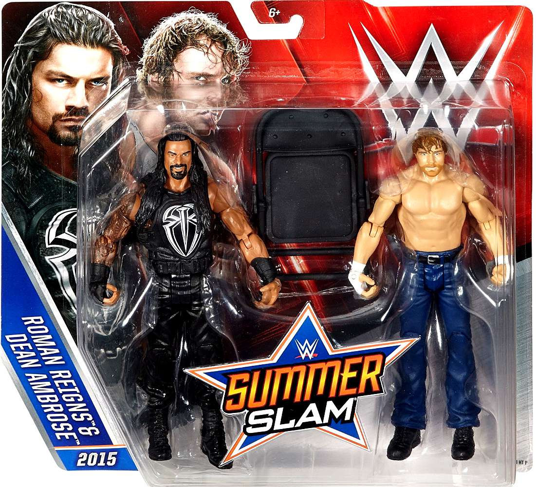 WWE Wrestling Battle Pack Summer Slam Roman Reigns Dean Ambrose 6