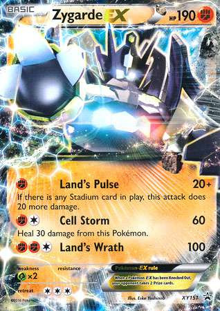 Pokemon X Y Promo Single Card Promo Holo Zygarde EX XY151 - ToyWiz