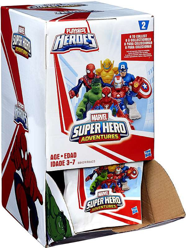 Marvel Playskool Heroes Super Hero Adventures Series 2 Mystery Box 24 Packs Hasbro Toys Toywiz Marvel Playskool Heroes Super Hero Adventures Series 2 Mystery Box 24 Packs Hasbro Toys Toywiz