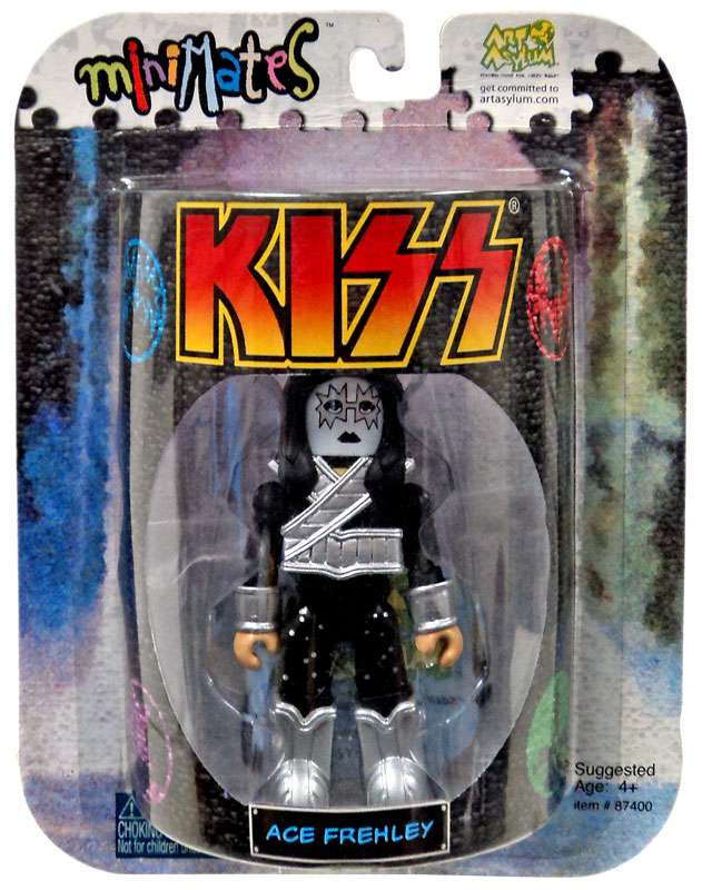 Kiss Art Asylum MiniMates Ace Frehley Minifigure Package Shows